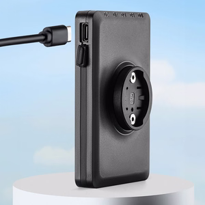 Rockbros JP008 priekšējais velosipēda lukturis ar ārējo akumulatoru 5000mAh 150lm IPX6 - melns