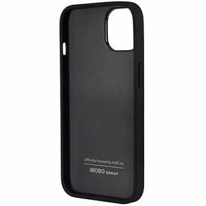 Audi sintētiskās ādas viedtālruņa apvalks iPhone 14 6.1" melns/melns cietais apvalks AU-TPUPPCIP14-TT/D1-BK