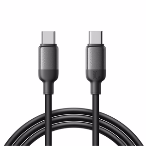 Joyroom S-A62 Lively Series 60W USB-C - USB-C kabelis 1.2 m - melns