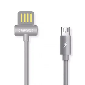 REMAX kabelis Waist Drum RC-082m - USB uz Micro USB - pelēks