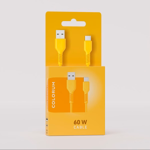 COLORUM kabelis USB-A - USB-C 1,8m 3A CK60-AC-05 xYellow