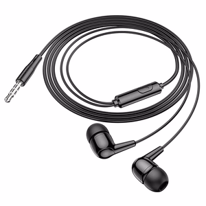 HOCO vadu austiņas Jack 3,5 mm ar mikrofonu M97 melnas