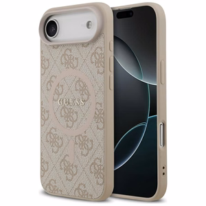 Guess 4G Ring Classic Logo MagSafe futrālis iPhone 17 Air - Rozā krāsā