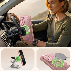 Tech-Protect Kevlar MagSafe 2-komplekts maciņš Samsung Galaxy S26 Ultra - rozā