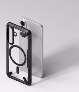 Ringke Fusion X Magnetic MagSafe Maciņš for Samsung Galaxy S26 - Clear melns