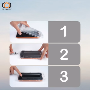 Tel Protect Dust-Free Easy Fit Privacy Full Glue 6D rūdīts stikls priekš Iphone 15 melns