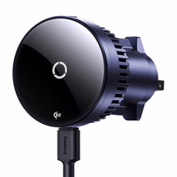 Baseus MagPro automašīnas turētājs ar 15W Qi2.0 indukcijas lādētāju (melns)