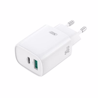 XO wall lādētājs CE30 PD 30W 1x USB-C 1x USB balts