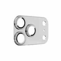 Benks rūdītais stikls Glass Warrior metāla integrēts lēcas aizsargs (C069) Iphone 17 Pro (3 lēcas) balta