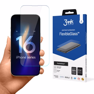 Rūdītais stikls 3mk FlexibleGlass iPhone 16 Plus