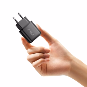 Tech-Protect NCA45W-GAN 2 portu USB-C / USB-A 45W sienas lādētājs - melns