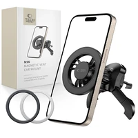 Tech-Protect N56 magnētiskais MagSafe turētājs automašīnas ventilācijas atveres stiprinājumam - melns