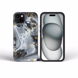 Case for iPhone 15 PRO MAX Forcell F-Protect Mirage compatible with Military Drop-Test silver fog