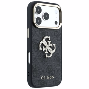 Guess 4G & Big Strass Logo vāciņš modelim iPhone 18 Pro / 17 Pro – melns