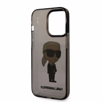 Karl Lagerfeld Ikonik Karl viedtālruņa apvalks iPhone 14 Pro Max - melns
