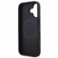 DKNY Rūtainais raksts magnētiskais iPhone 16 Plus viedtālruņa apvalks - melns
