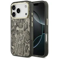 Guess Python Pattern Magnētiskais apvalks iPhone 17 Pro (m) - brūns