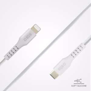 SBS TECABLELIGTC1W USB-C - Lightning Cable MFi Certified, 1m - White