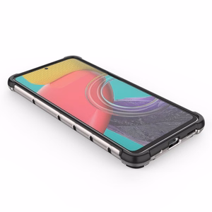 Honeycomb case бронированная крышка с гелевой рамкой для Samsung Galaxy M53 5G чёрный