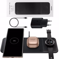 Bezvadu lādētājs Samsung "Trio" EP-P6300TWEGEU Balts 25W (ar lādētājs un kabelis) / 100% Genuine /