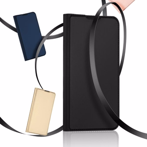 Dux Ducis Skin Pro grāmatas tipa apvalks Samsung Galaxy A03s zelta krāsas