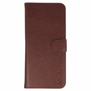 WONDER COMMON Universal Book Case (SIZE XL) for Samsung A12/A13 4G/A34 5G/A02S/Xiaomi Redmi 12 4G/12C/Note 12 4G/12 Pro 5G/Oppo A53S/A72/A92 brown