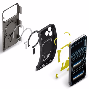 Spigen Tough Armor T MagSafe maciņš iPhone 17 Pro / 18 Pro, grafīta krāsā