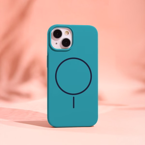Silicone Thin Mag maciņš iPhone 15 6,1" tirkīza