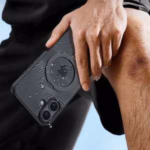 Maciņš Dux Ducis "Aimo Mag Stand" Apple iPhone 16 melns