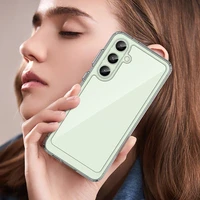 Kosmosa viedtālruņa apvalks ar gēla rāmi Samsung Galaxy S24 FE - caurspīdīgs