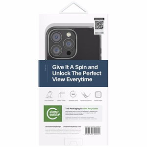 Uniq Swivix 360 rotējošs statīvs viedtālruņa apvalks iPhone 16 Pro Max - melns