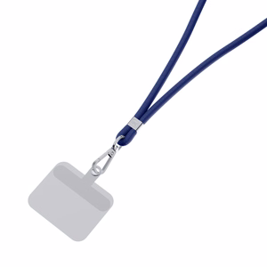 3mk EasyClip tālruņa aukliņa, tumši zila (sudraba krāsas furnitūra)