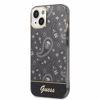 Guess GUHCP14MHGBNHK iPhone 14 Plus 6.7 "melns/melns cietais apvalks Bandana Paisley