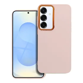 FRAME viedtālruņa apvalks SAMSUNG S25 Plus pūderrozā krāsā