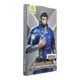 Aizsargstikls 5D Mr. Monkey Glass - Apple iPhone 15 Pro melns (Aizsarg pret lūzumiem ar Airbaga)