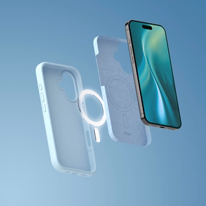 Etteri Silikona Mag maciņš for iPhone 17 gaiši zils