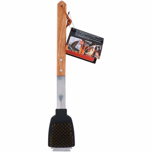 BBQ grila tīrīšanas birste ar skrāpi, 44 cm