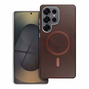 GENTLEMAN MAG COVER Viedtālruņa apvalks, savietojams ar MagSafe SAMSUNG S25 ULTRA, brūns