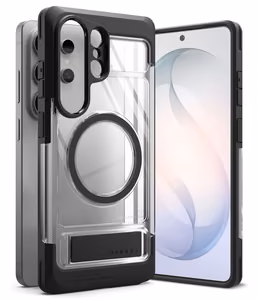 Ringke UX Magnetic MagSafe Maciņš for Samsung Galaxy S26 Ultra - Clear melns