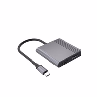 Gembird A-CM-HDMIFDPF-01 USB-C uz HDMI/DP adapteris
