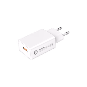 Lādētājs Denmen (DC01) (1xUSB 2.4A) balts