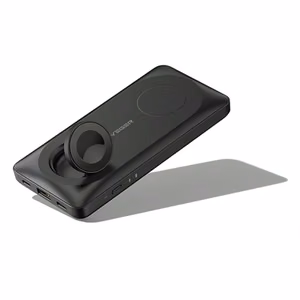VEGER Portatīvais lādētājs 10000 mAh ar bezvadu uzlādi saderīgs ar MagSafe PD QC3.0 3A 22,5W MagMulti (W1156) melns
