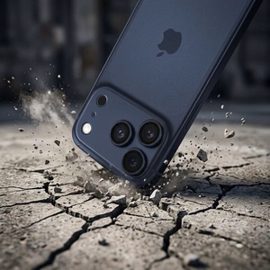 AR+AF Pilna metāla rūdīts stikls priekš IPHONE 17 PRO zils