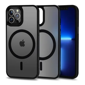 Tech-Protect MagMat MagSafe viedtālruņa apvalks iPhone 12 / 12 Pro - matēts melns