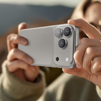 AmazingThing Lēcas Stikls iPhone 17 Pro / Pro Max ar Sudraba Alumīnija Rāmi