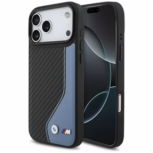 BMW M Carbon Logo MagSafe Case for iPhone 17 Pro Max - Blue