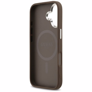 Guess 4G Classic Logo magnētiskais viedtālruņa apvalks iPhone 17 - brūns
