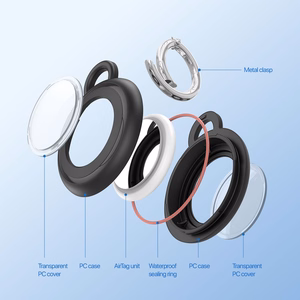 Dux Ducis PC ūdensnecaurlaidīgs futrālis Apple AirTag 4Pack