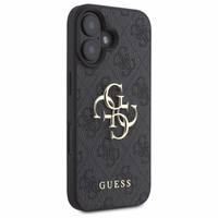 Guess 4G Liels Logo iPhone 16 Plus Apvalks - melns