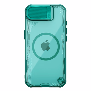 Nillkin Iceblade Prop magnētiskais viedtālruņa apvalks ar kameras vāciņu un statīvu iPhone 16e - zaļš
